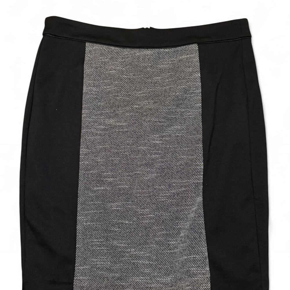 Dana Buchman Black & Gray Colorblock Pencil‎ Skirt Size 10